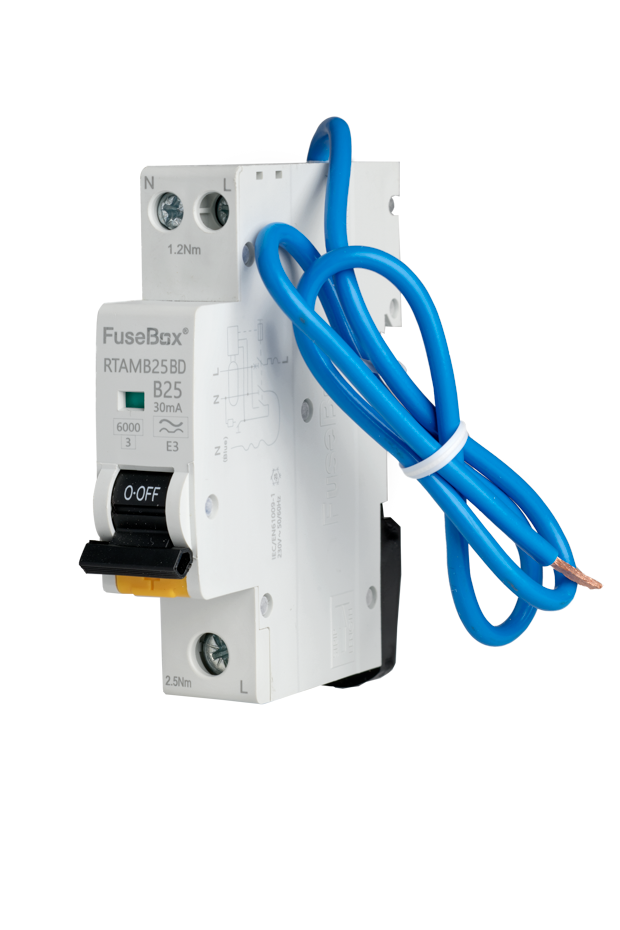 25A BI-DIRECTIONAL MINI RCBO 6kA 1P+N